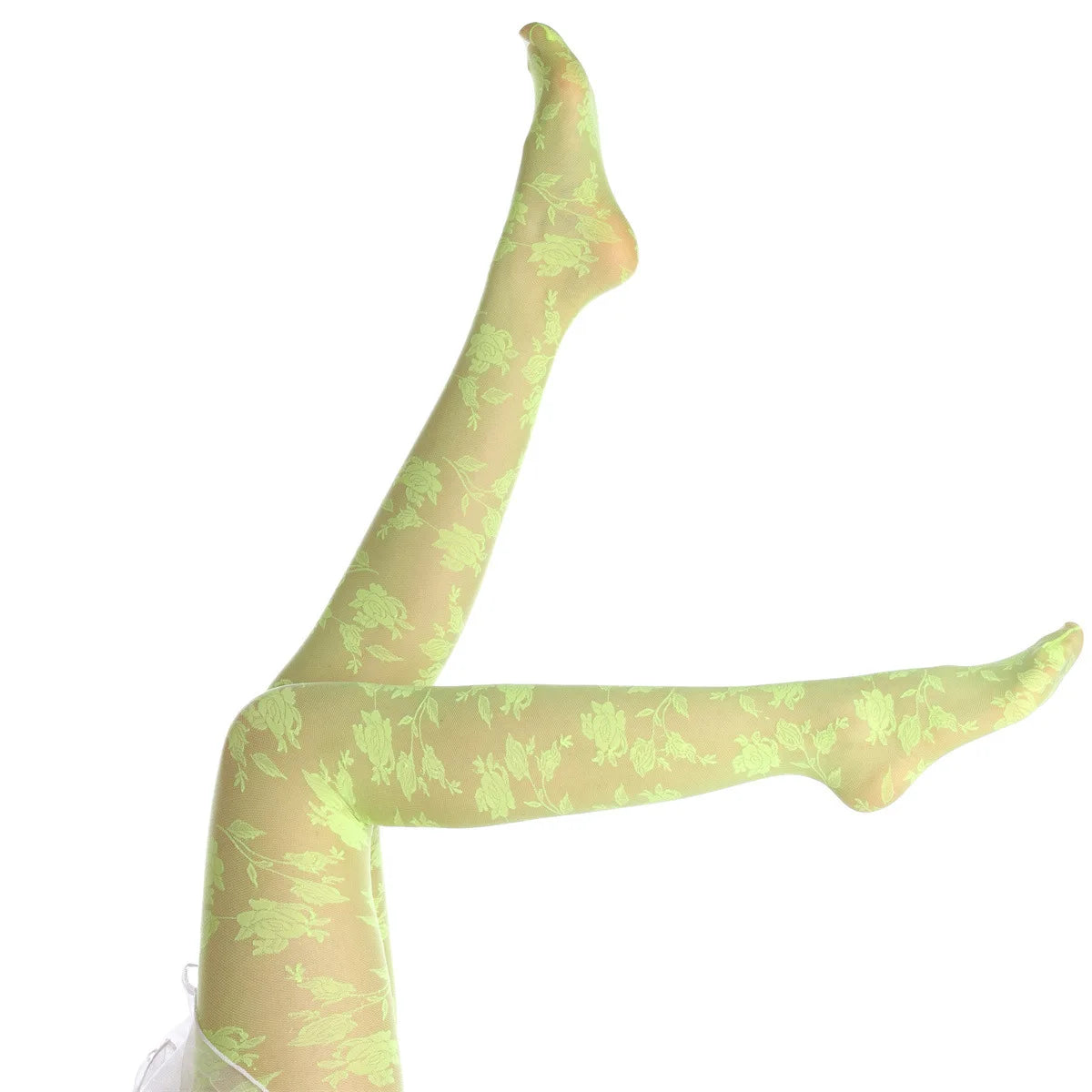 Sexy Colorful Rose Tights Women 12 Colors Medias Socks Transparent Thin Y2K Pantyhose Party Club Stockings