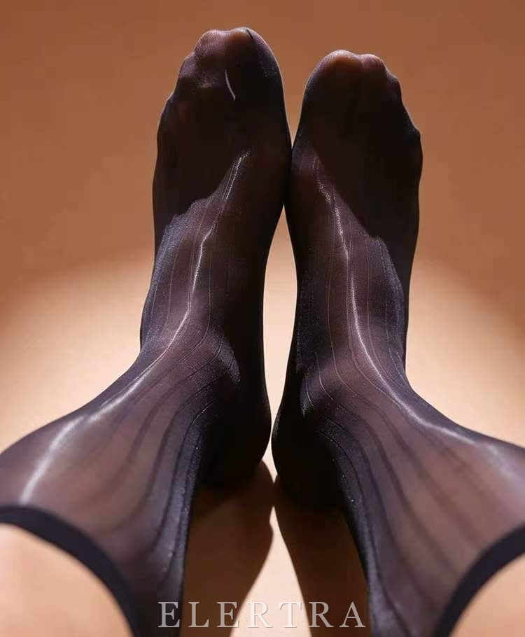 Elertra Ultra-Sheer Glossy Knee-High Dress Socks Gift Set