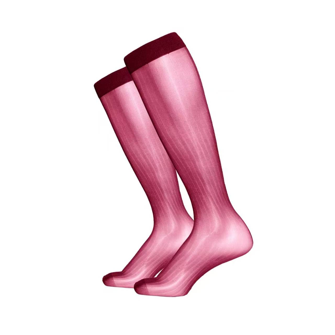 Elertra Ultra-Sheer Glossy Knee-High Dress Socks Gift Set