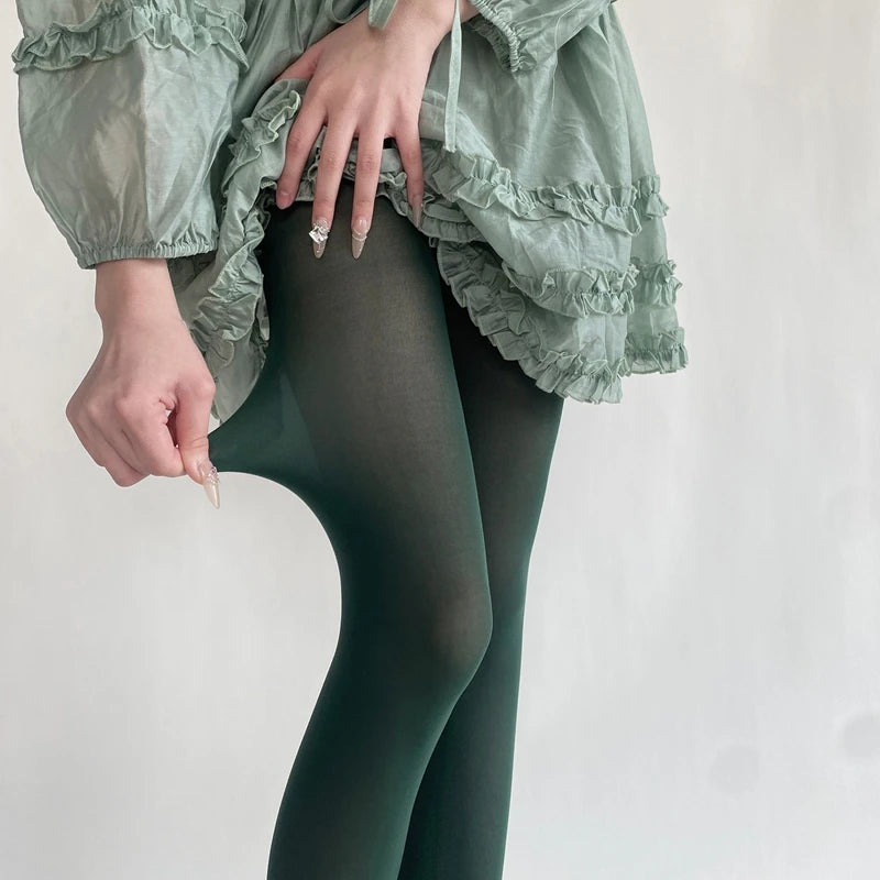 27 Colors Woman Solid Pantyhose Feminine Velvet Slim Tights 2025 Spring Girls Women Basic Leggings Stockings Sexy Mujer Bottom