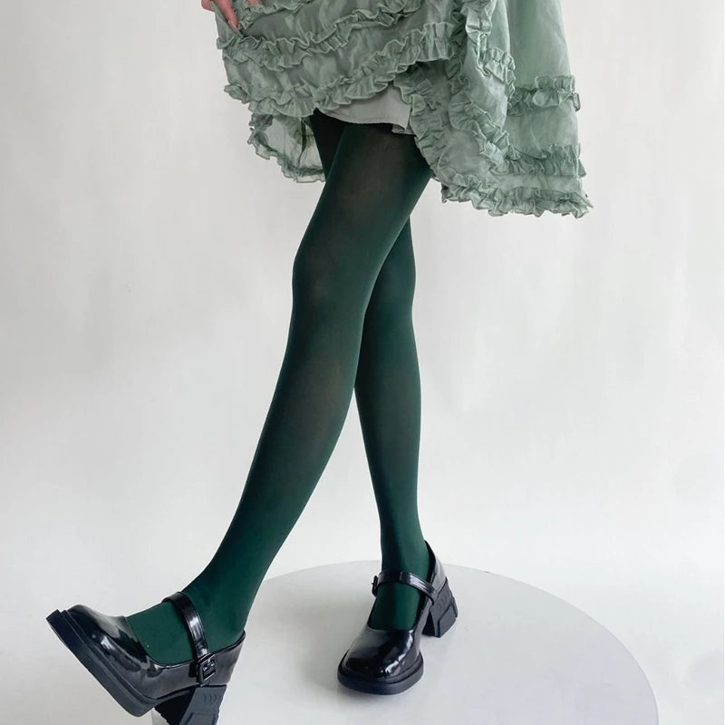 27 Colors Woman Solid Pantyhose Feminine Velvet Slim Tights 2025 Spring Girls Women Basic Leggings Stockings Sexy Mujer Bottom