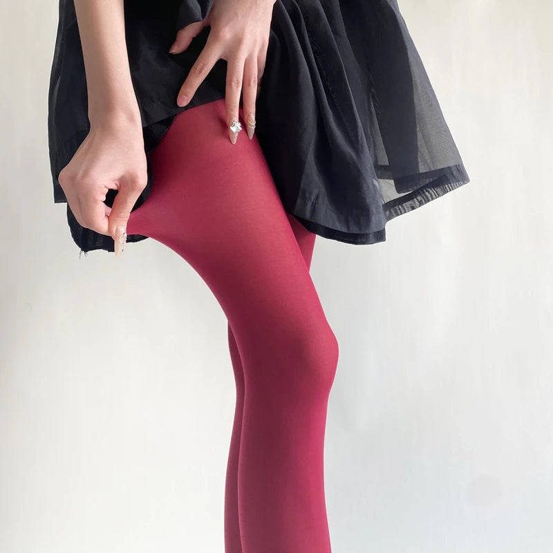 27 Colors Woman Solid Pantyhose Feminine Velvet Slim Tights 2025 Spring Girls Women Basic Leggings Stockings Sexy Mujer Bottom
