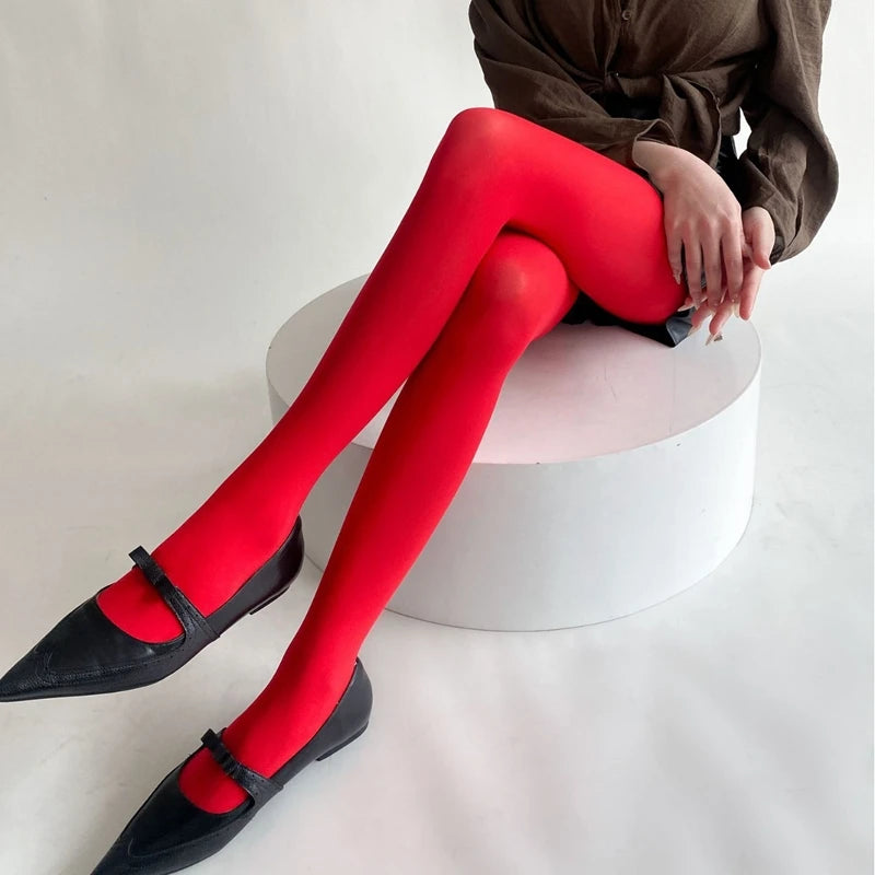 27 Colors Woman Solid Pantyhose Feminine Velvet Slim Tights 2025 Spring Girls Women Basic Leggings Stockings Sexy Mujer Bottom