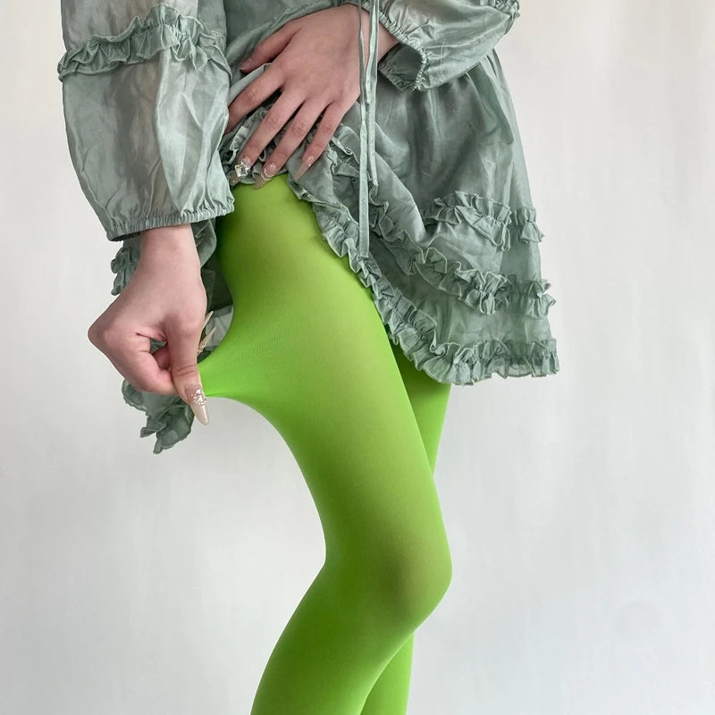 27 Colors Woman Solid Pantyhose Feminine Velvet Slim Tights 2025 Spring Girls Women Basic Leggings Stockings Sexy Mujer Bottom