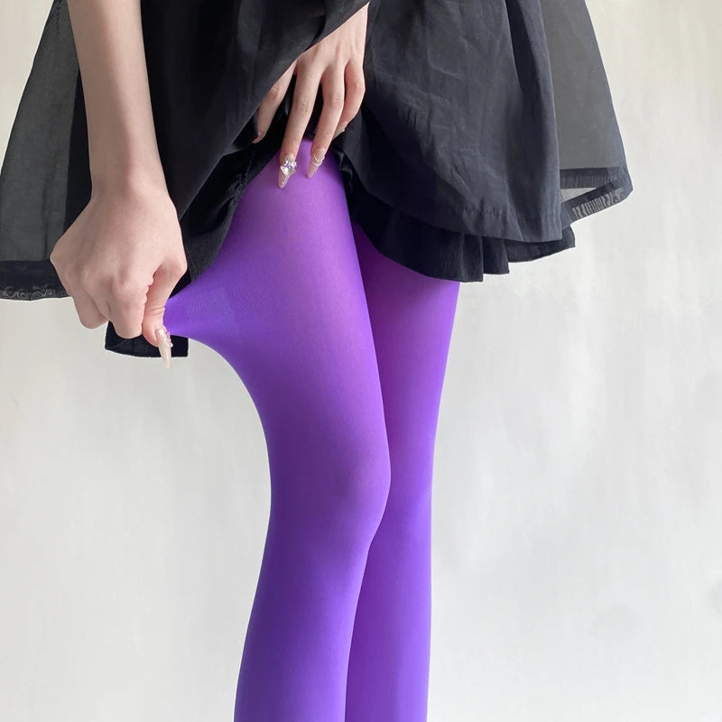 27 Colors Woman Solid Pantyhose Feminine Velvet Slim Tights 2025 Spring Girls Women Basic Leggings Stockings Sexy Mujer Bottom