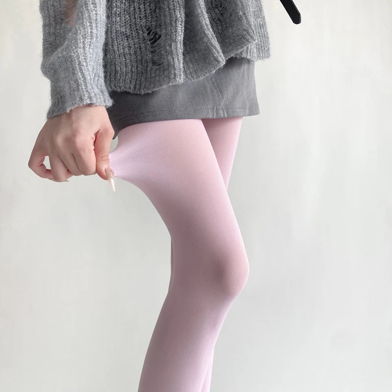 27 Colors Woman Solid Pantyhose Feminine Velvet Slim Tights 2025 Spring Girls Women Basic Leggings Stockings Sexy Mujer Bottom