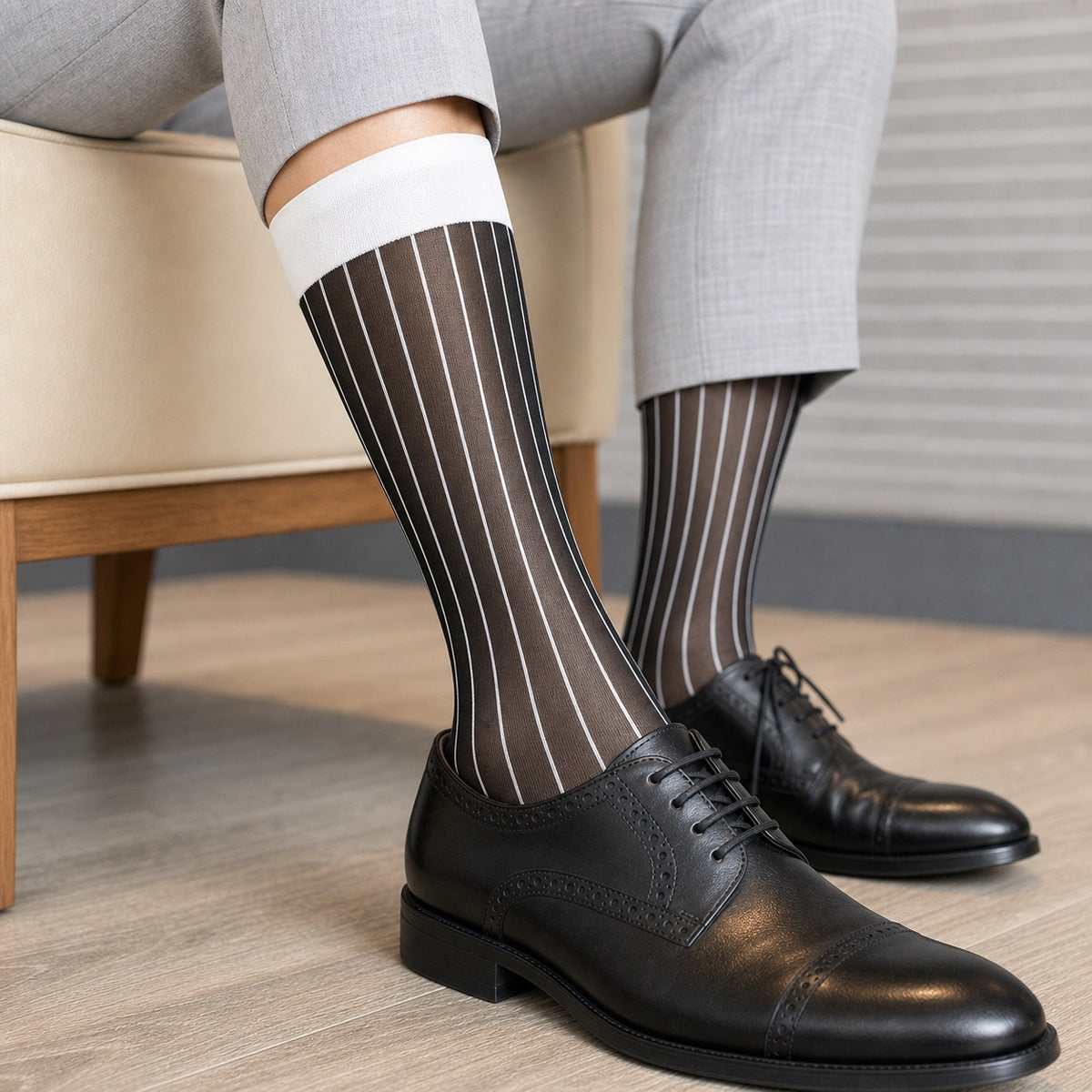 Elertra ultra-thin business sock bundle for men