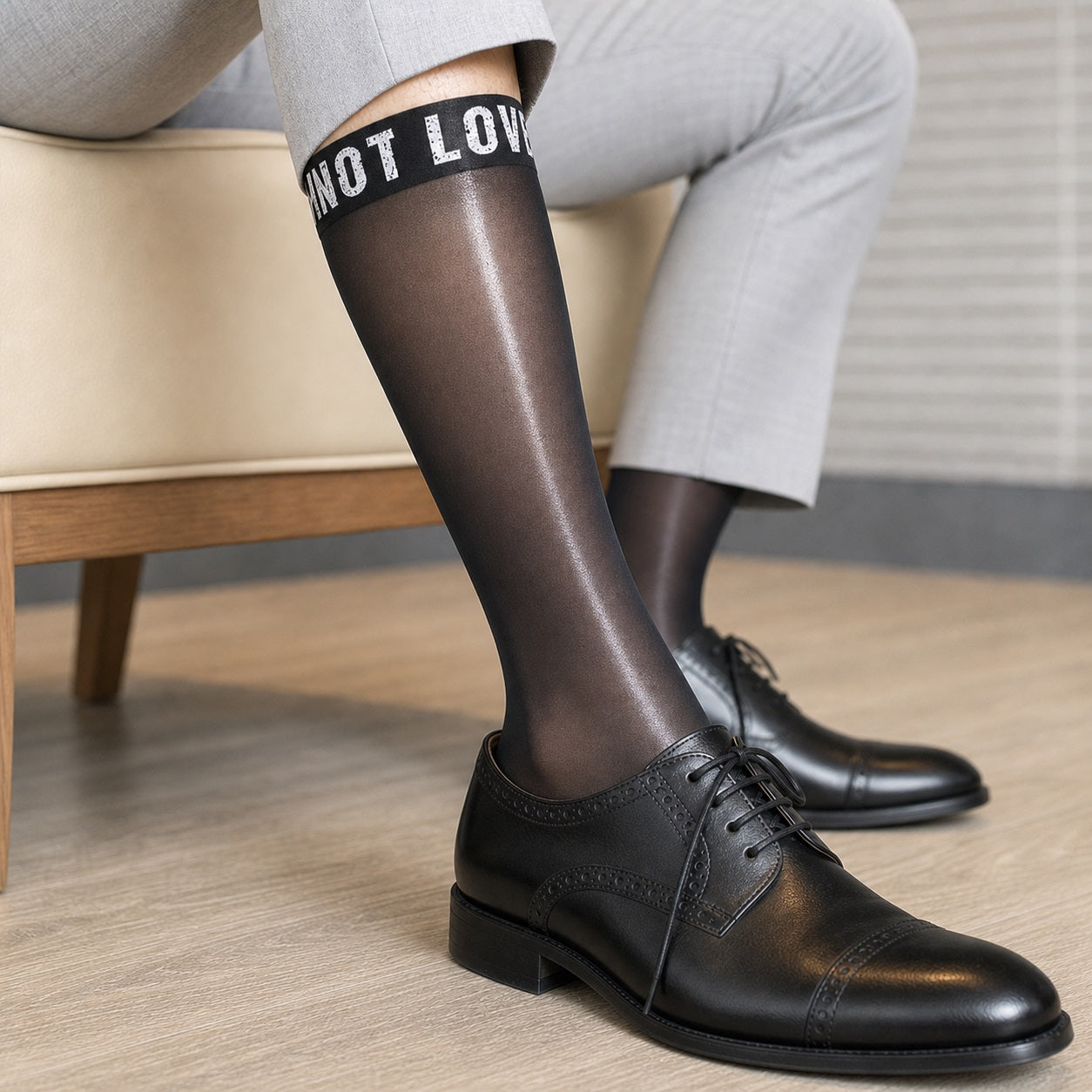 Elertra 8D Knee-High Ultra-Sheer Dress Socks